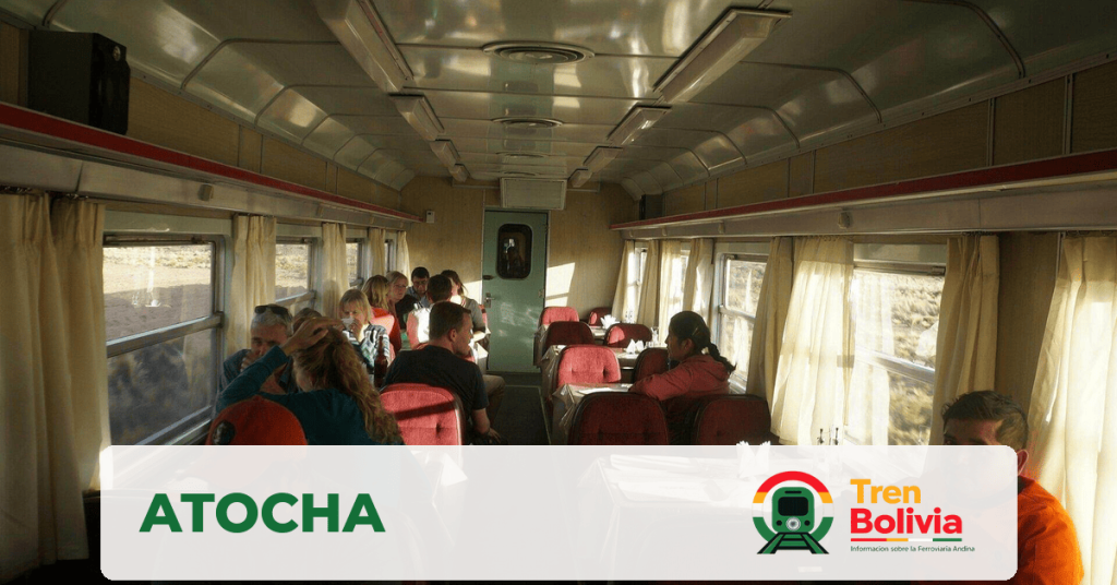 Estación de Atocha en el corredor de la Ferroviaria Andina