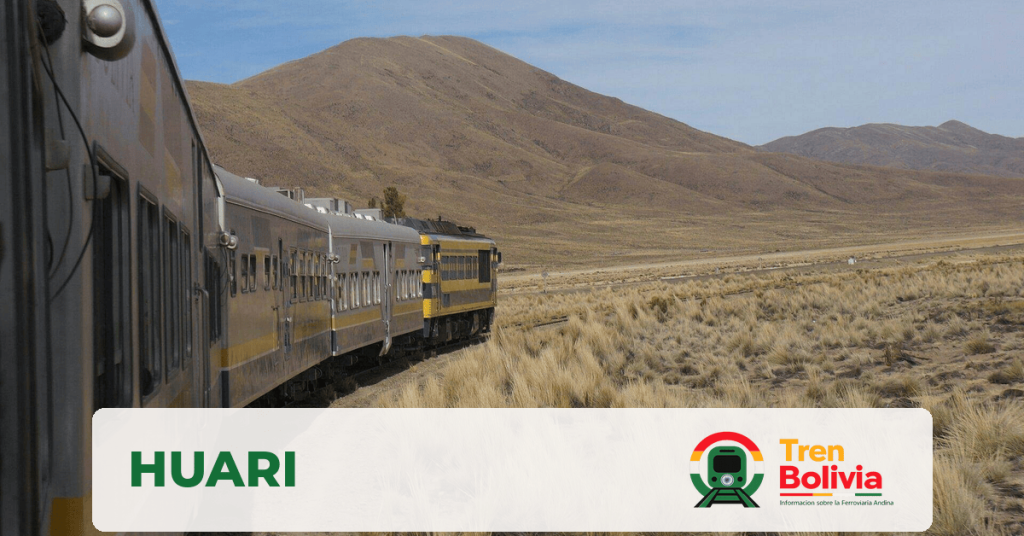 Estación de Huari en el corredor de la Ferroviaria Andina