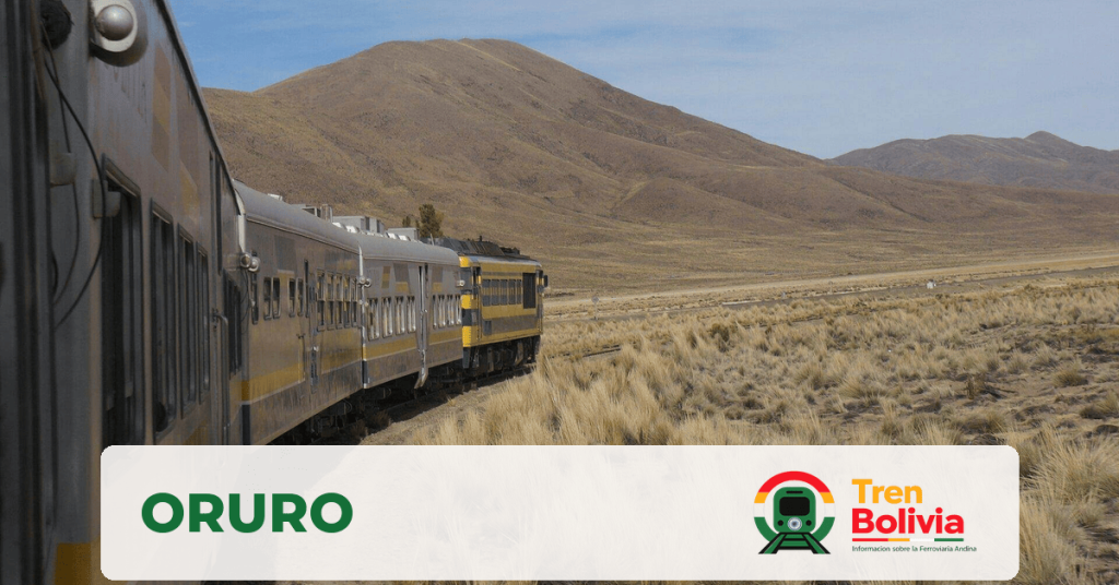 Estación de Oruro en el corredor de la Ferroviaria Andina