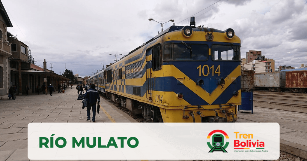 Estación de Río Mulato en el corredor de la Ferroviaria Andina