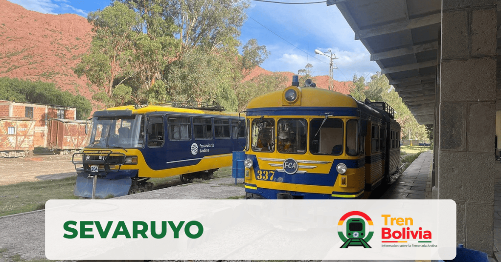 Estación de Sevaruyo en el corredor de la Ferroviaria Andina