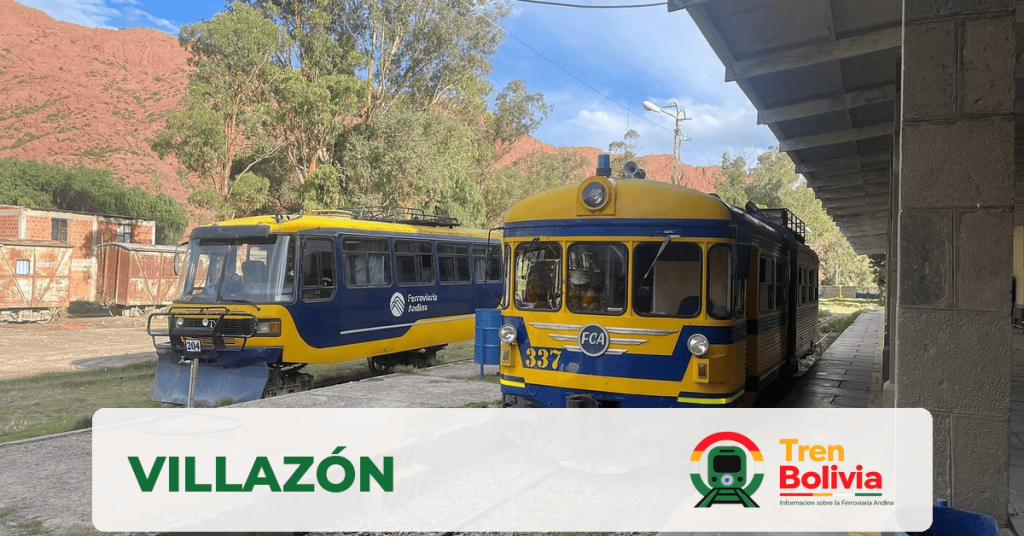 Estación de Villazón en el corredor de la Ferroviaria Andina